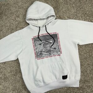 Tony Hawk Pullover Hoodie Sweatshirt Skull Skeleton Men Size‎ Medium Skater y2k